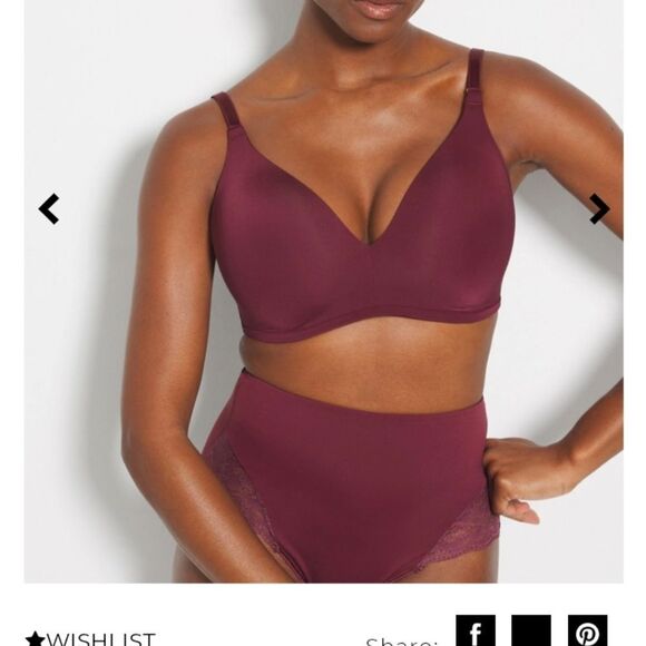 Soma Vanishing 360 Wireless Bra In Velvet Plum Size 36B NWT - Picture 1 of 4